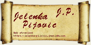 Jelenka Pijović vizit kartica